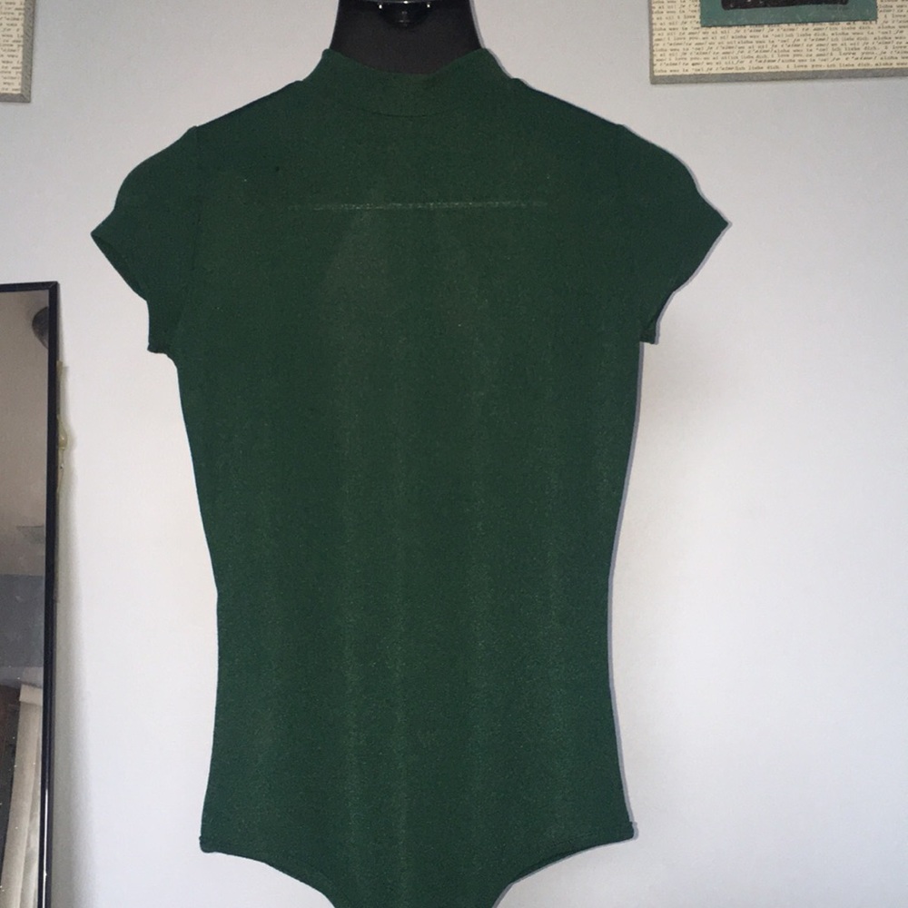 Teal body suit